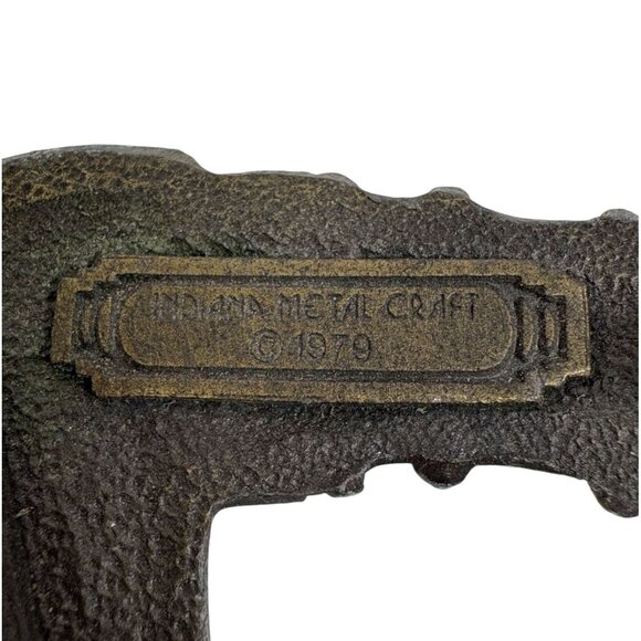 Vintage Indian Metal Craft 1979 Antique Brass Fuel Nozzle Inspired Belt Buckle C - Picture 2 of 16